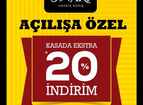 Bendis AVM Süvari Mağazası’nda Açılışa Özel İndirim Fırsatları sizleri bekliyor!