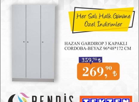 Bendis AVM Tekzen Mağazası’ndaki Her Salı Halk Gününe Özel İndirimleri sakın kaçırmayın! 